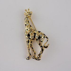 Swarovski Giraffe Pin Brooch